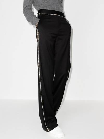 AMIRI crystal-trimmed tailored trousers outlook