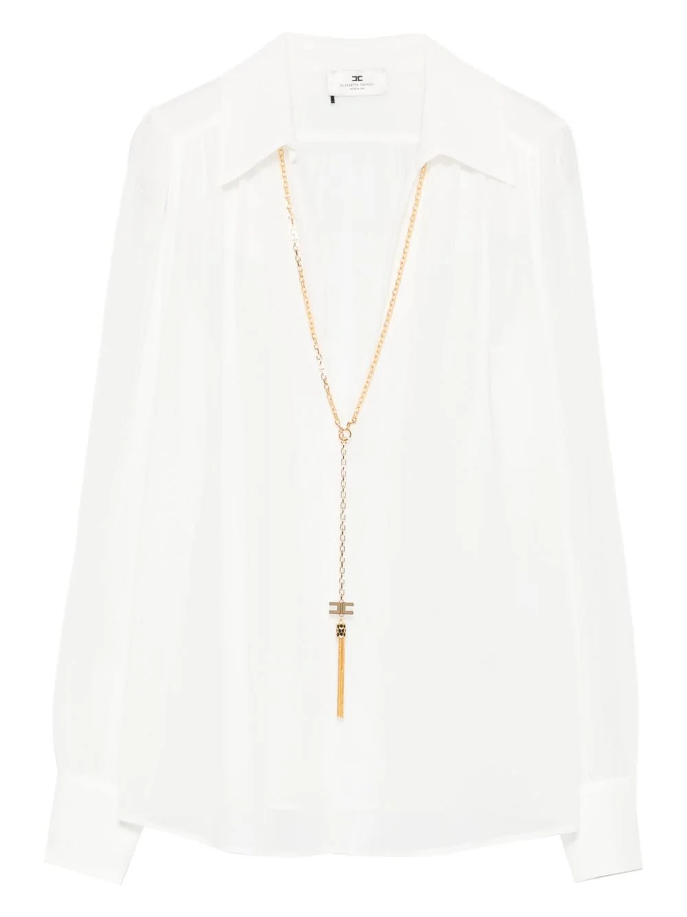 chain-embellished shirt - 1