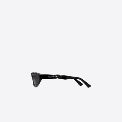 BALENCIAGA Twist Cat Sunglasses  in Black outlook