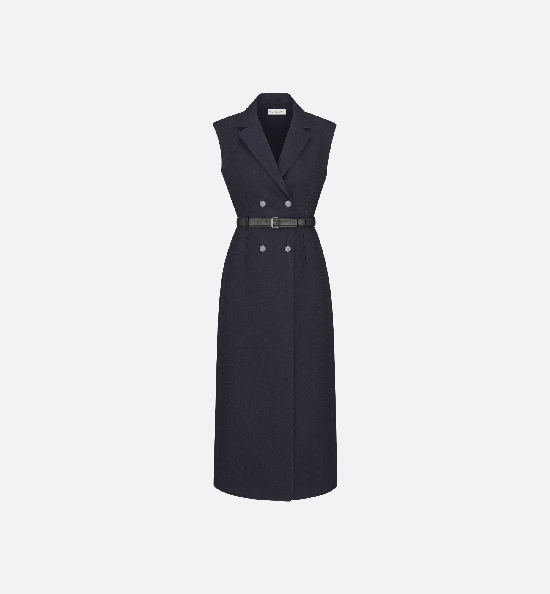Mid-Length Belted Dress - 1