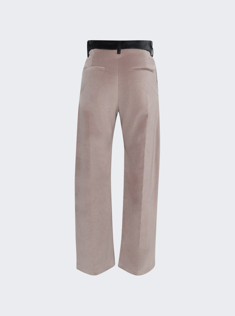 Marni Velvet Trousers With Contrast Waistband Atmosphere outlook
