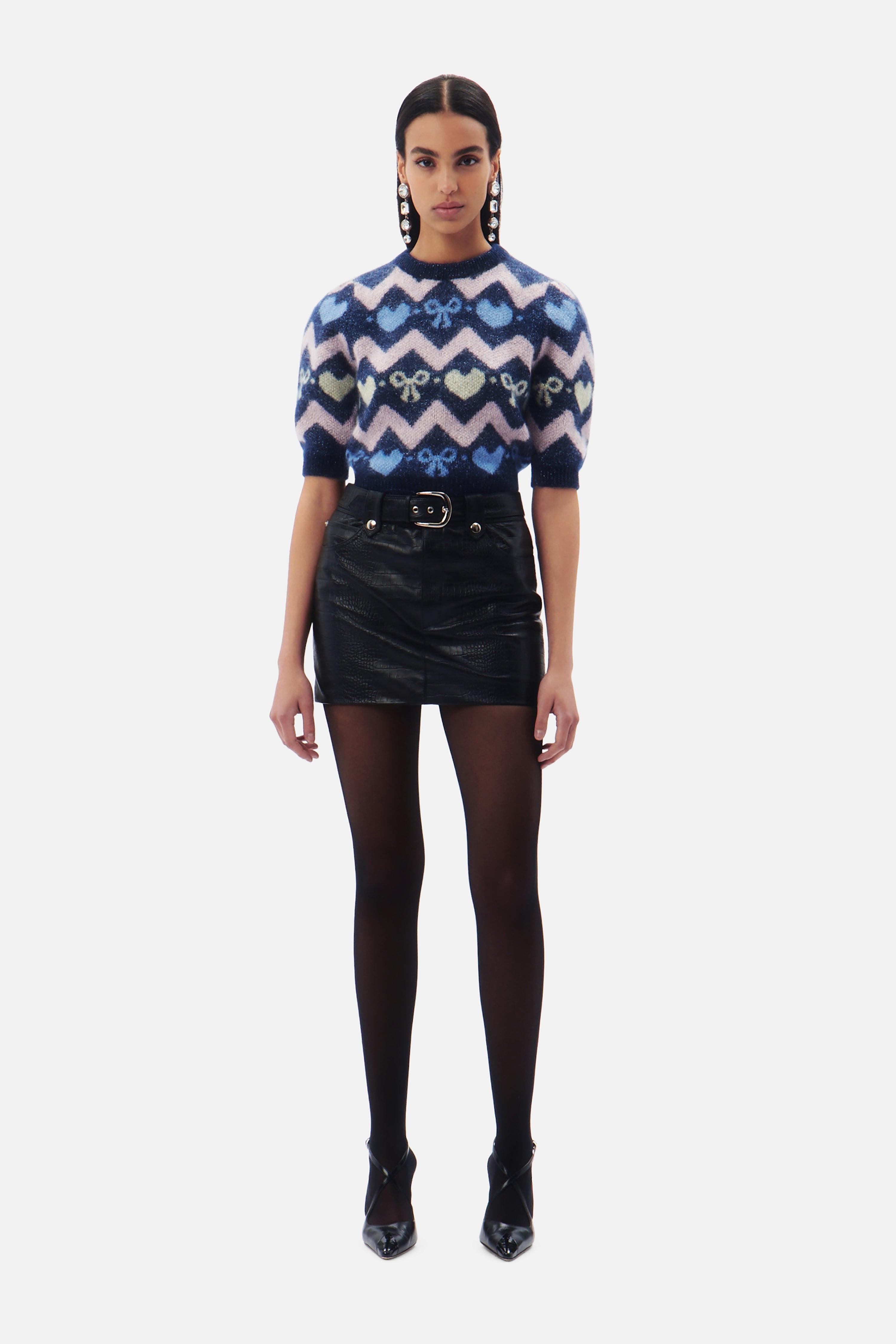 KNITTED MOHAIR JUMPER WITH LUREX - 4