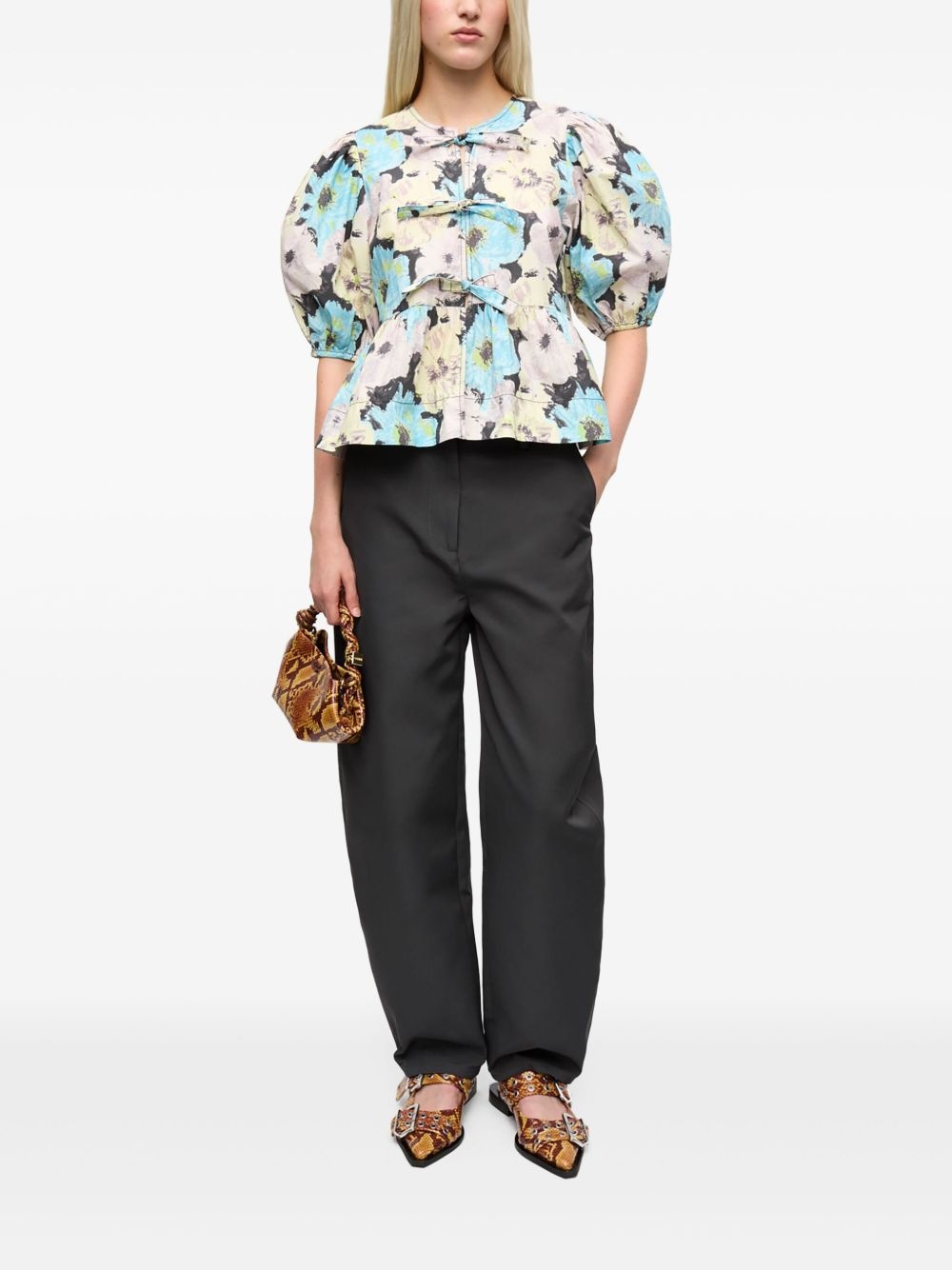 printed blouse - 2