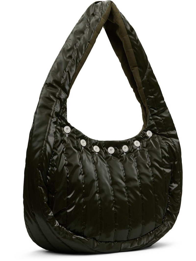 Omar Afridi SSENSE Exclusive Khaki Quilted Lidia Tote outlook