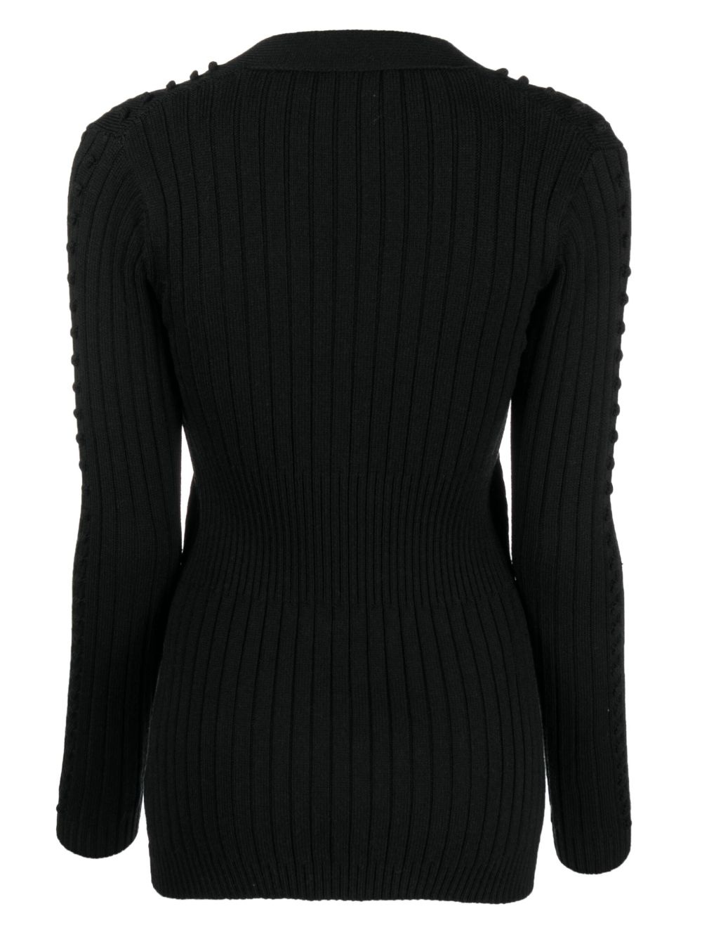V-neck wool cardigan - 2