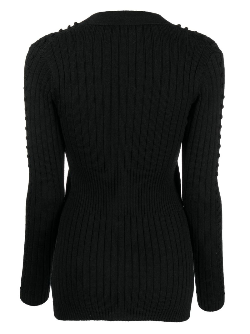 DURAZZI MILANO V-neck wool cardigan outlook