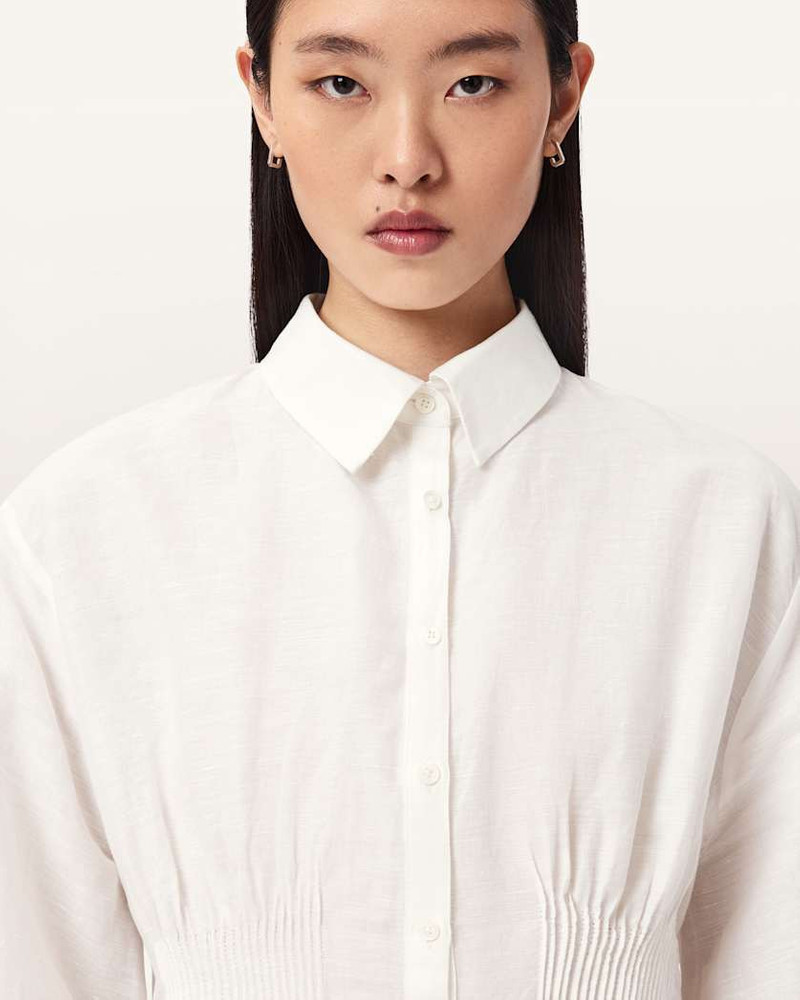CAROL LONG SLEEVE LACE TRIMMED SHIRT 3