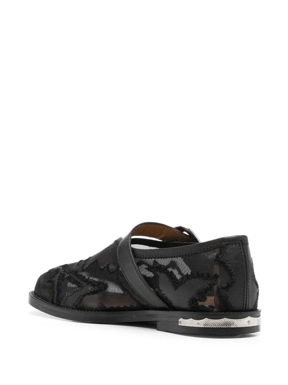 embroidered loafers - 3