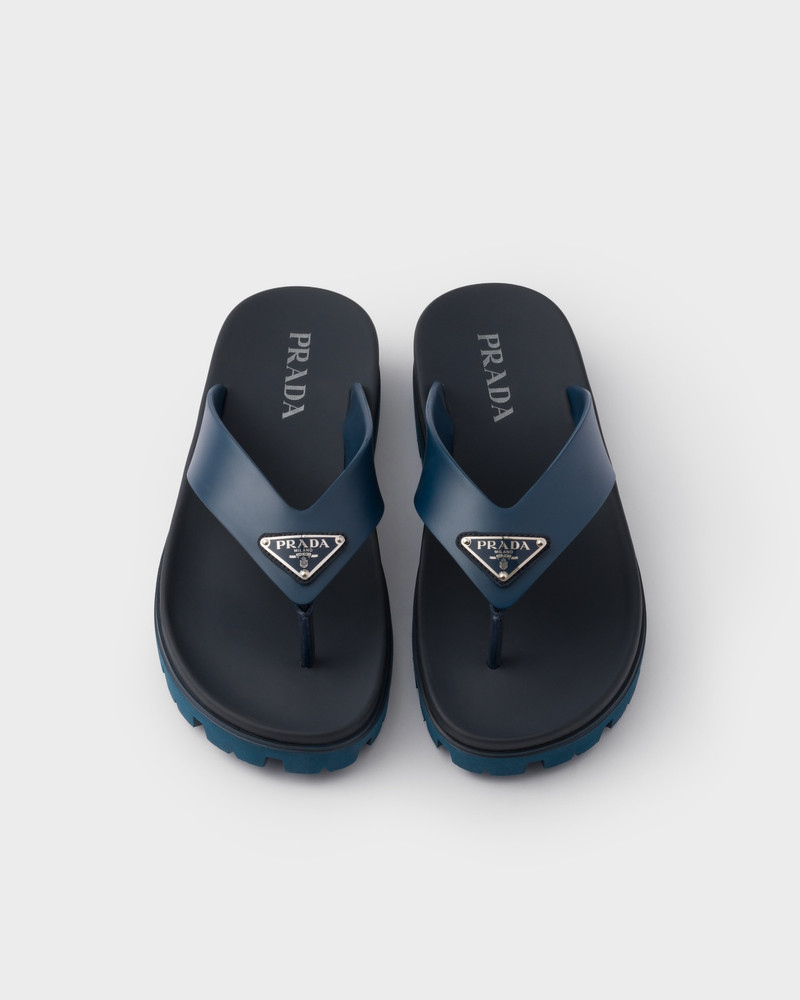 Rubber thong sandals 3