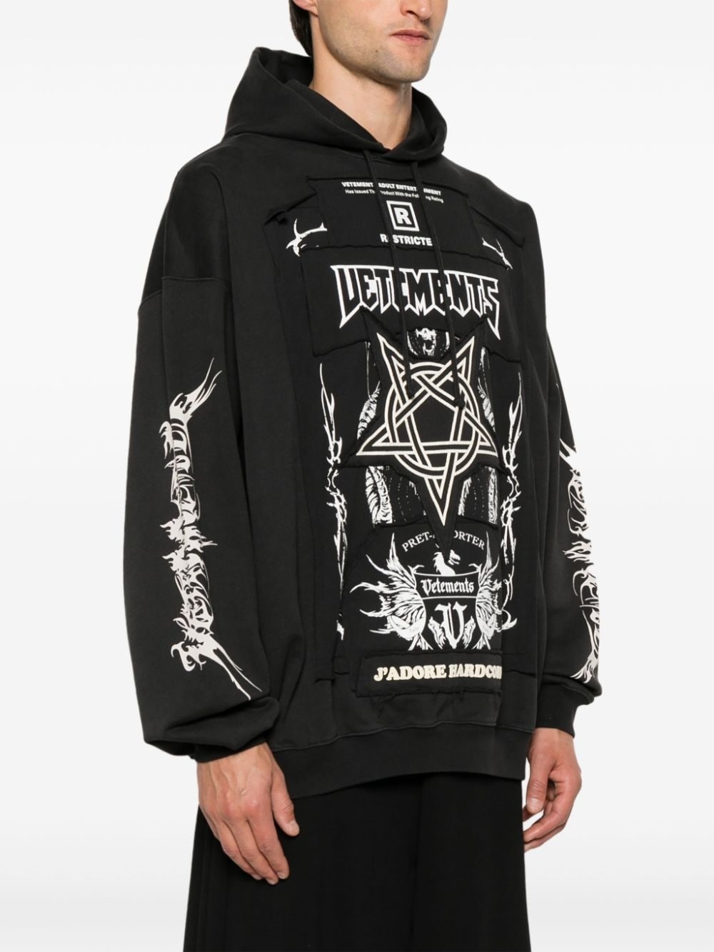 patched hoodie - 4