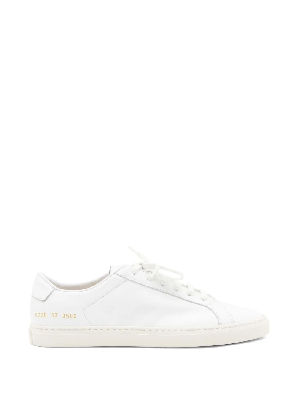 lace-up leather sneakers - 1