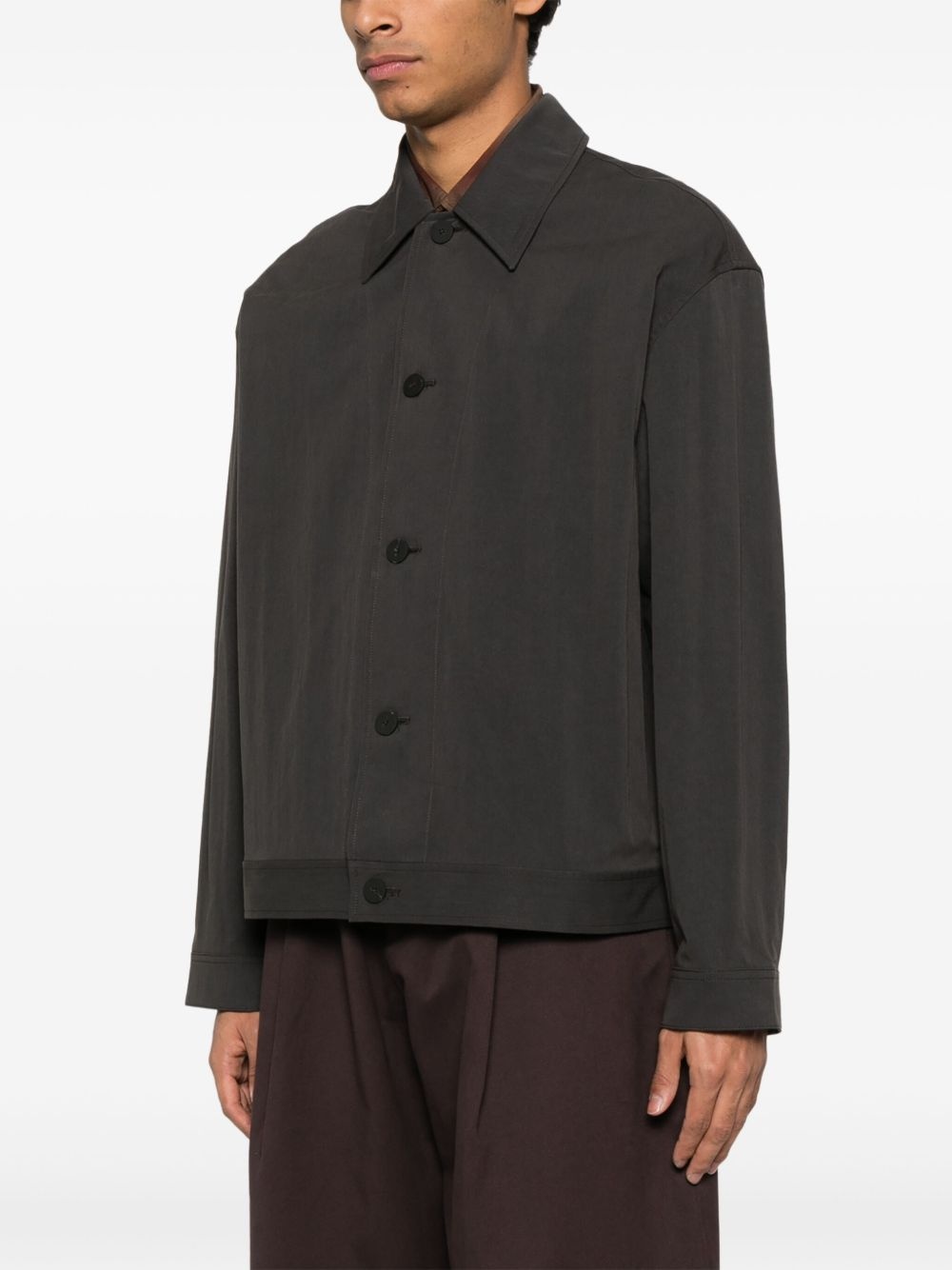 buttoned-up shirt jacket - 3