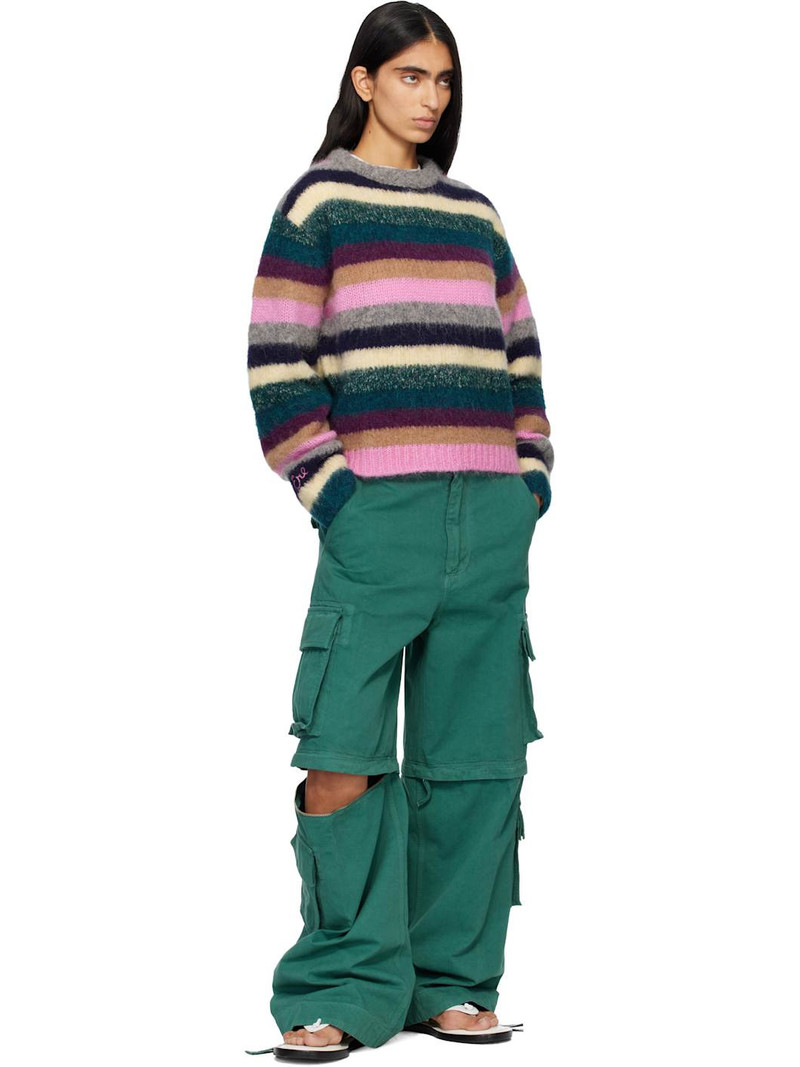 ERL Multicolor Striped Alpaca Crewneck Sweater outlook