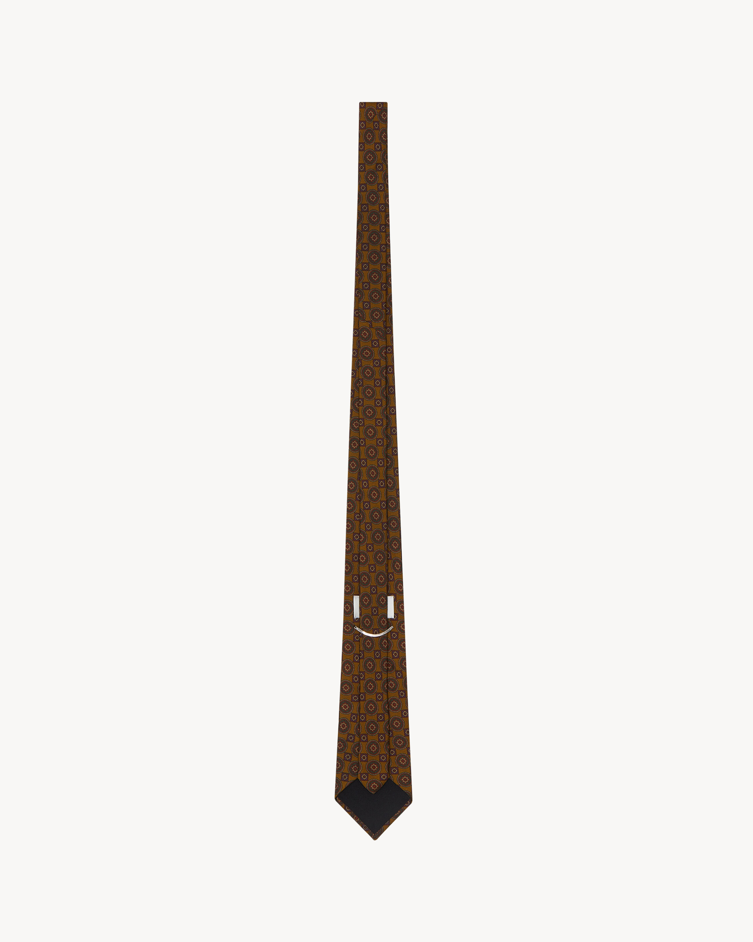 WIDE TIE IN MEDALLION SILK TWILL - 2