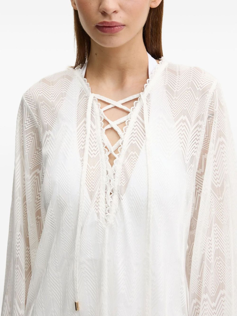 MELISSA ODABASH lace-up beachwear outlook