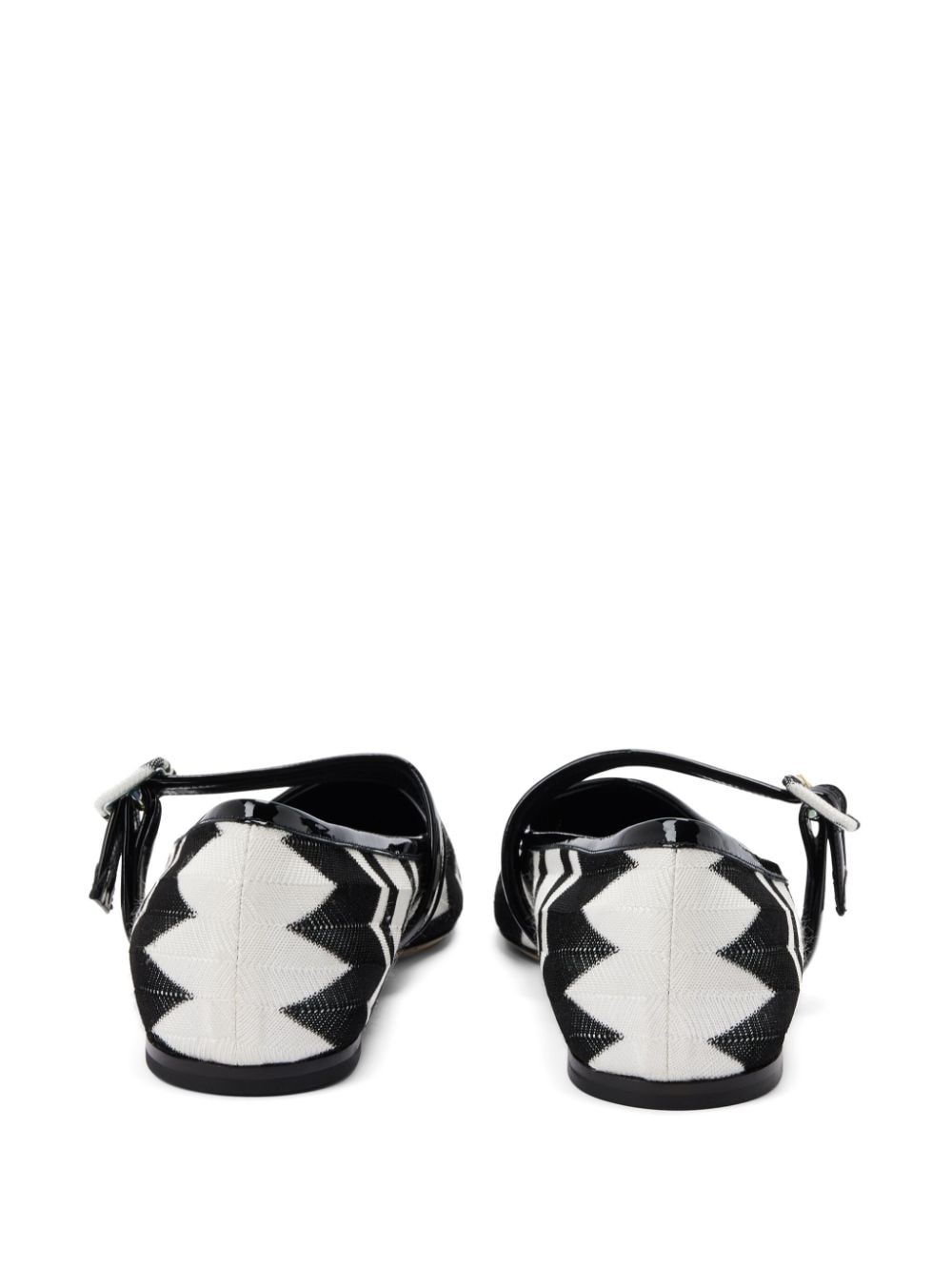 Zigzag-pattern ballerinas - 3