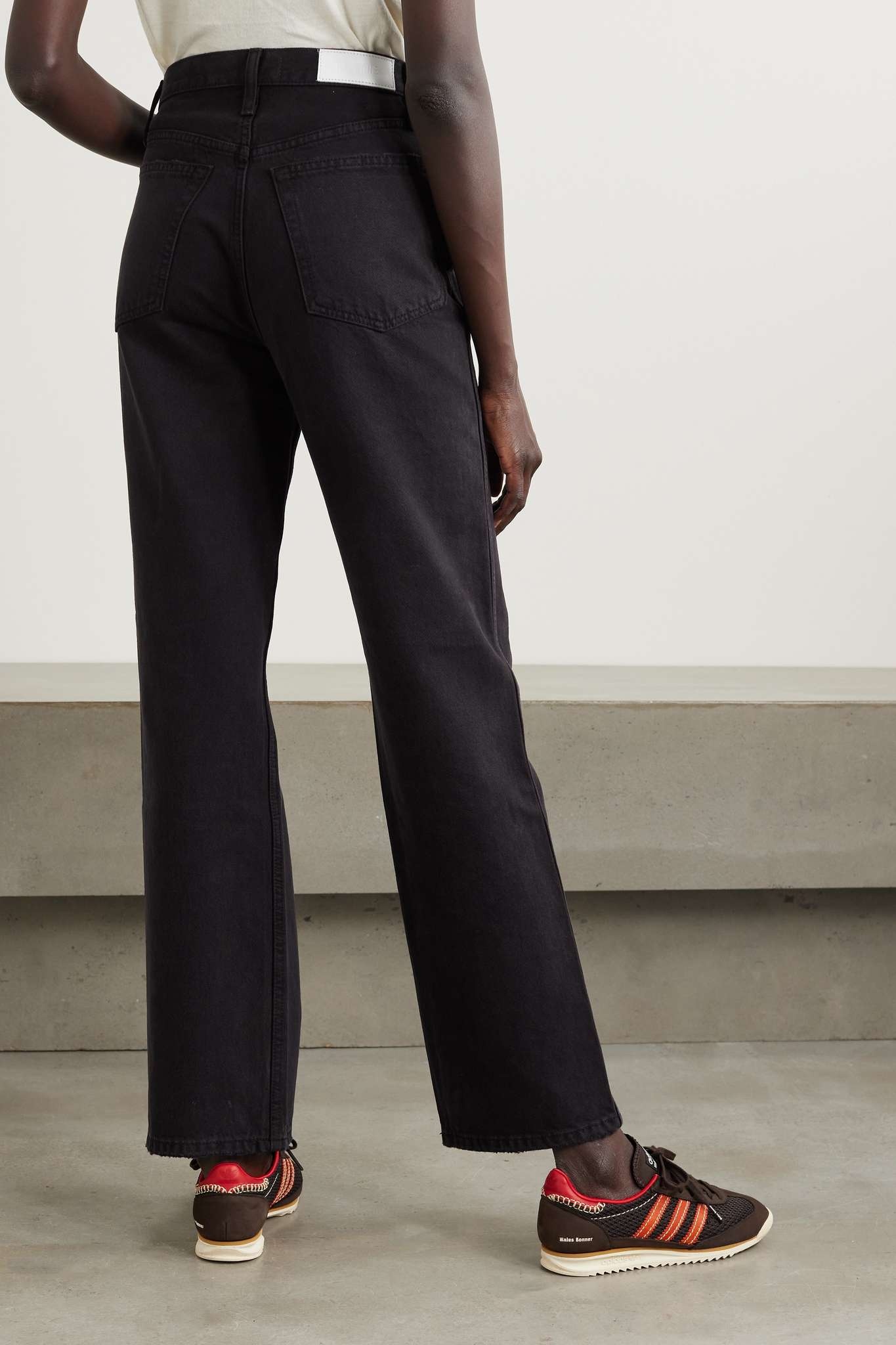 90s High Rise Loose distressed straight-leg jeans - 4