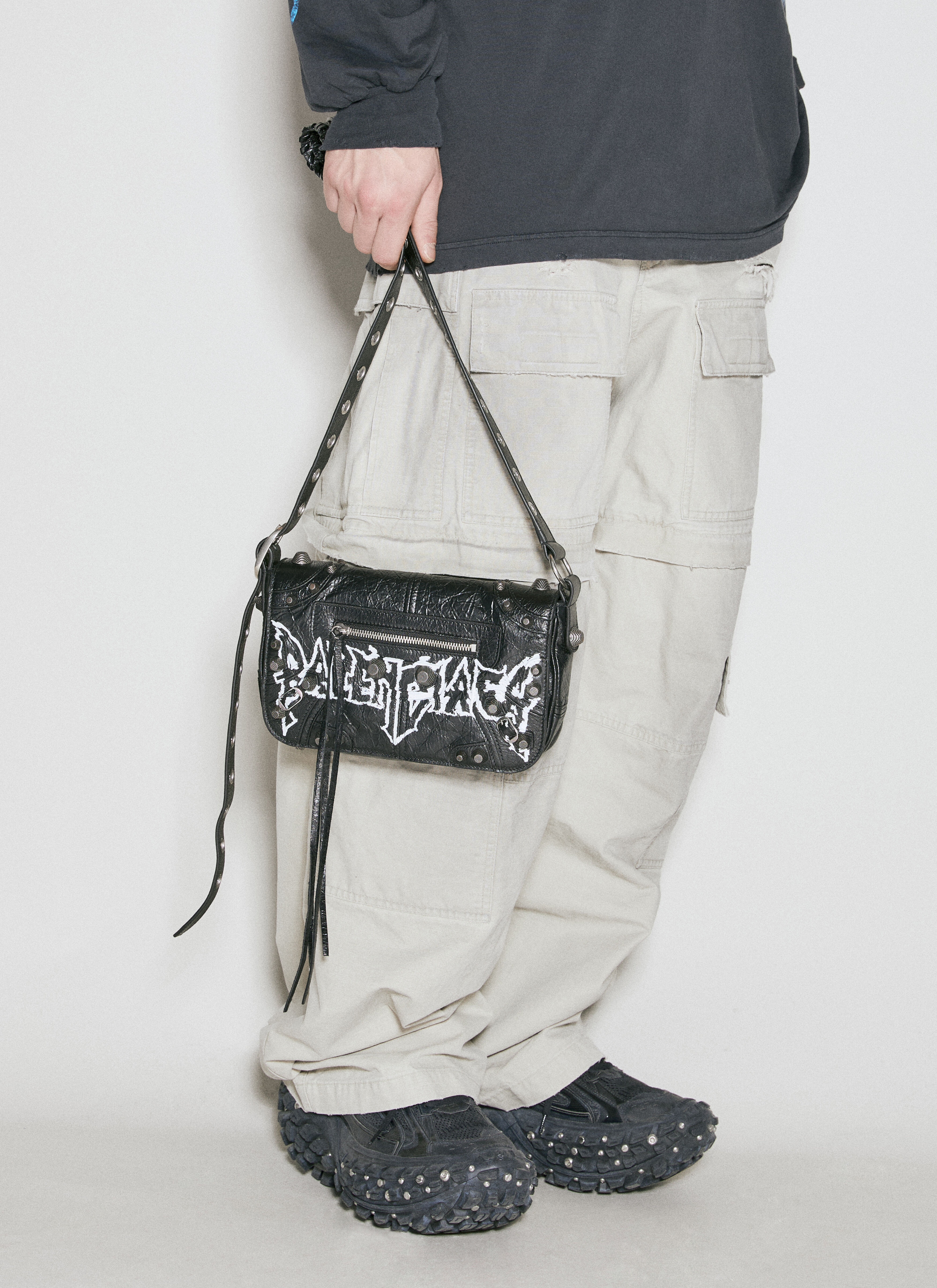 ★【BALENCIAGA】 LE CARGO XS FLAP CROSSBODY BAG★ Balenciaga Le Cagole Xs Flap Crossbody Bag in White for Men