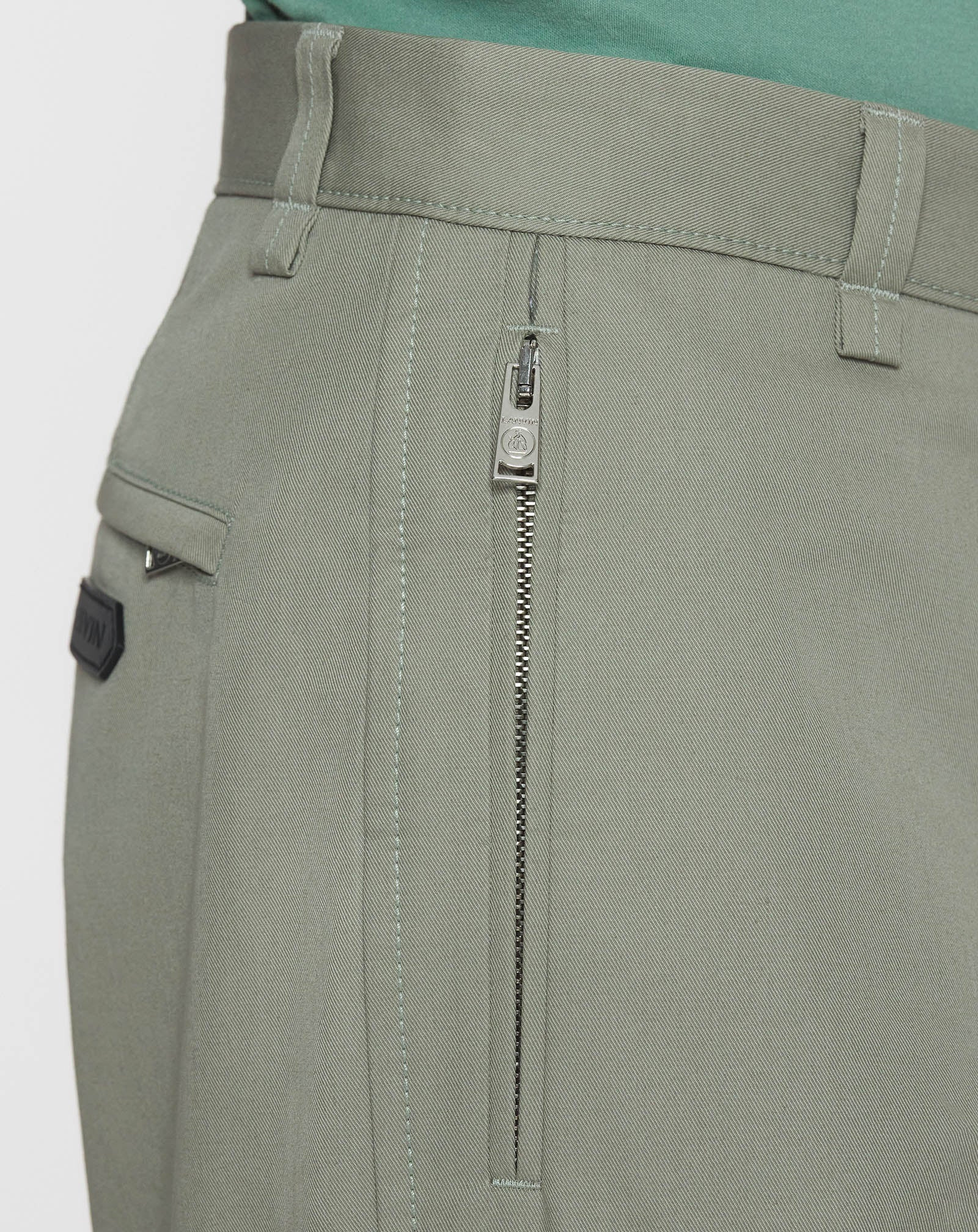 COTTON BIKER PANTS - 7