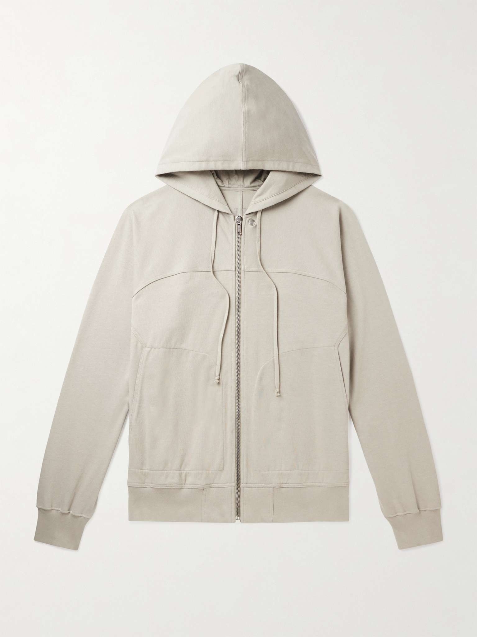 Cotton-Jersey Zip-Up Hoodie - 1