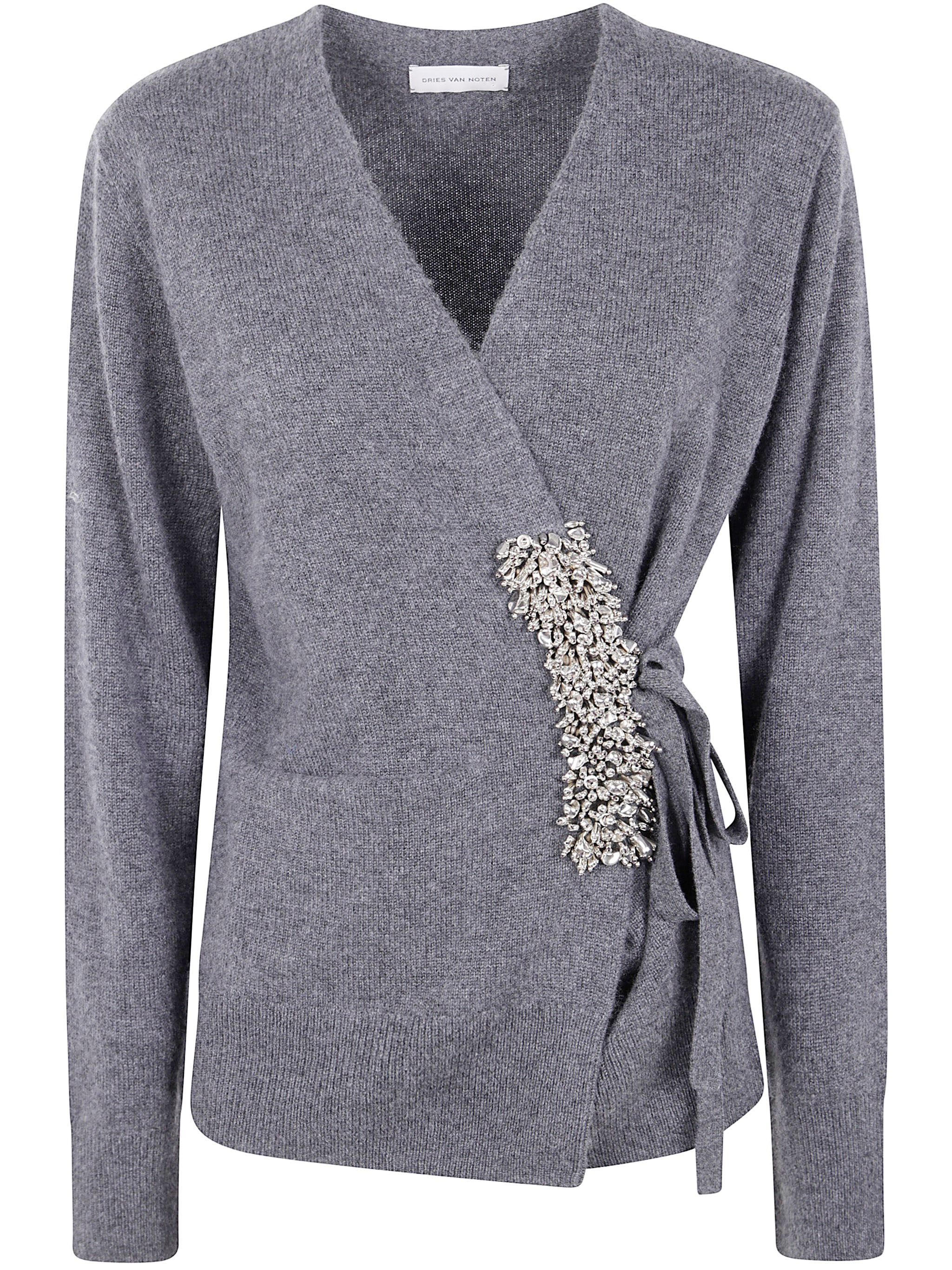 Introducing the 'TIAH EMB 2704' EMBROIDERY CARDIGAN from the esteemed brand DRIES VAN NOTEN, a luxur - 1