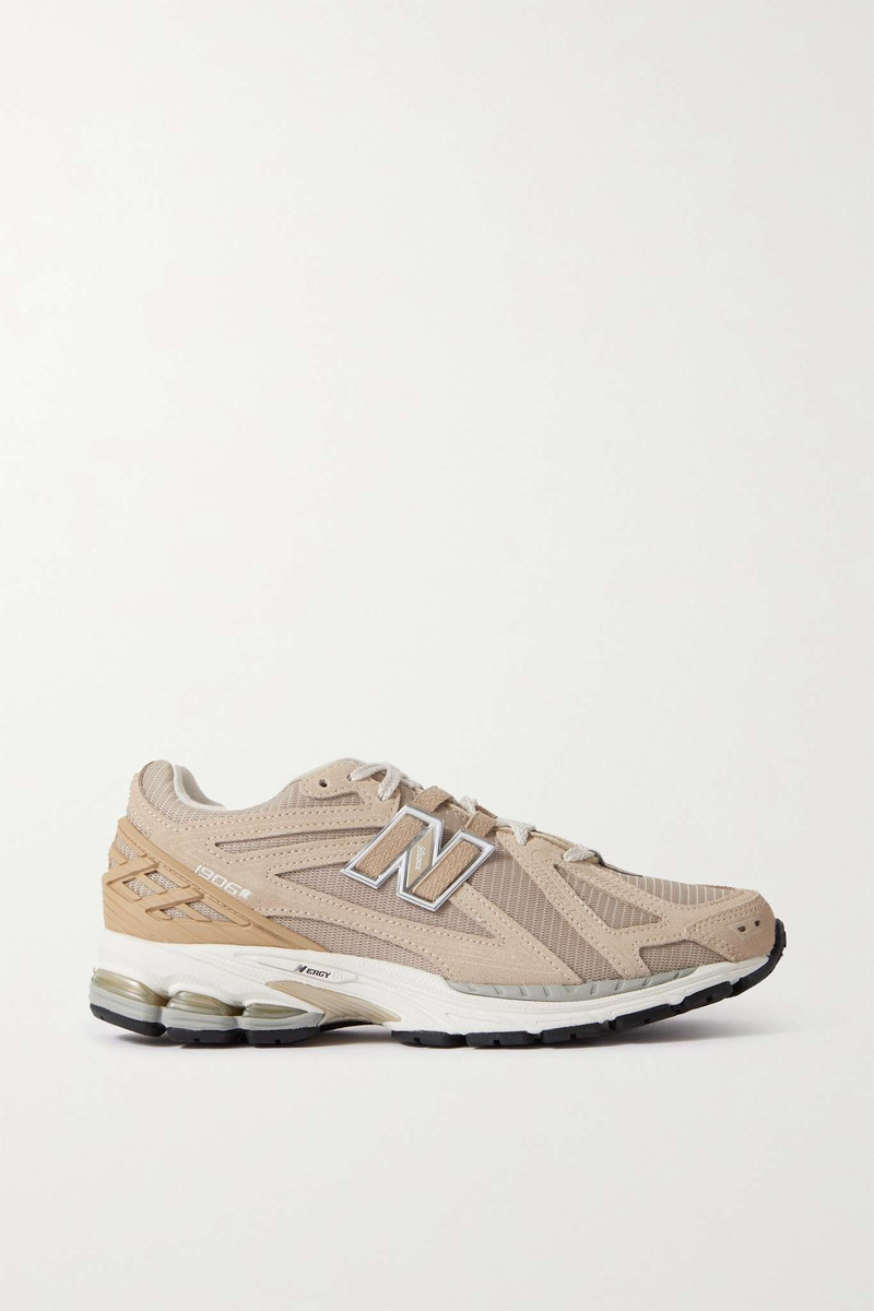 1906R rubber-trimmed suede and mesh sneakers 1