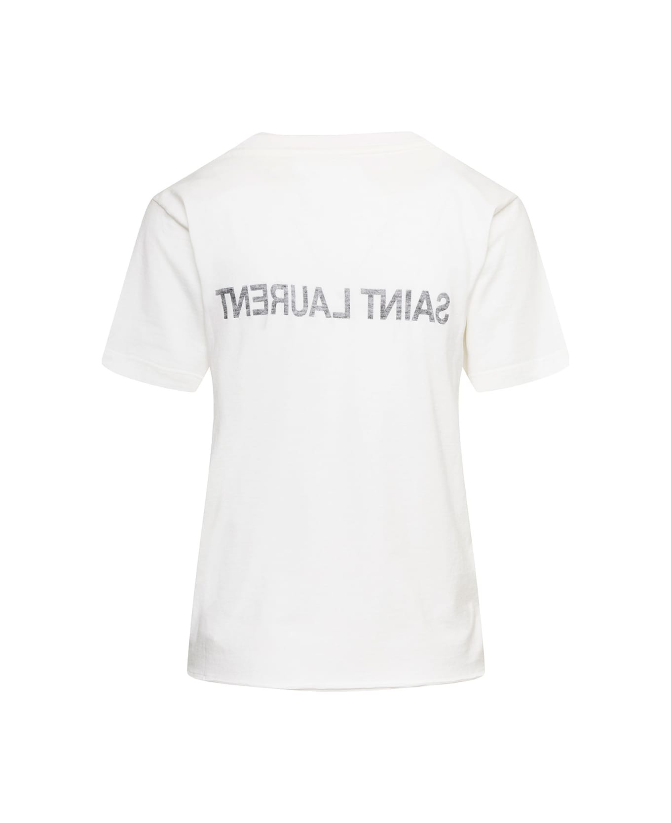 Crewneck T-shirt With Reverse Logo - 2