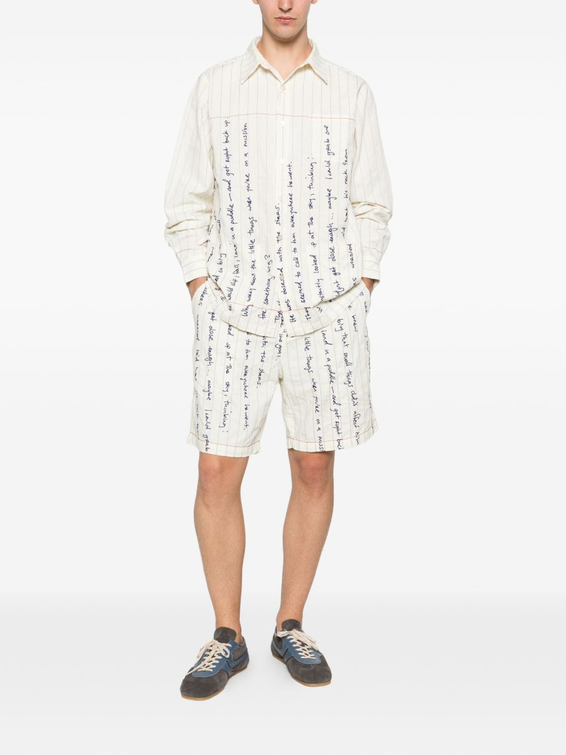 KidSuper stripe text shorts outlook