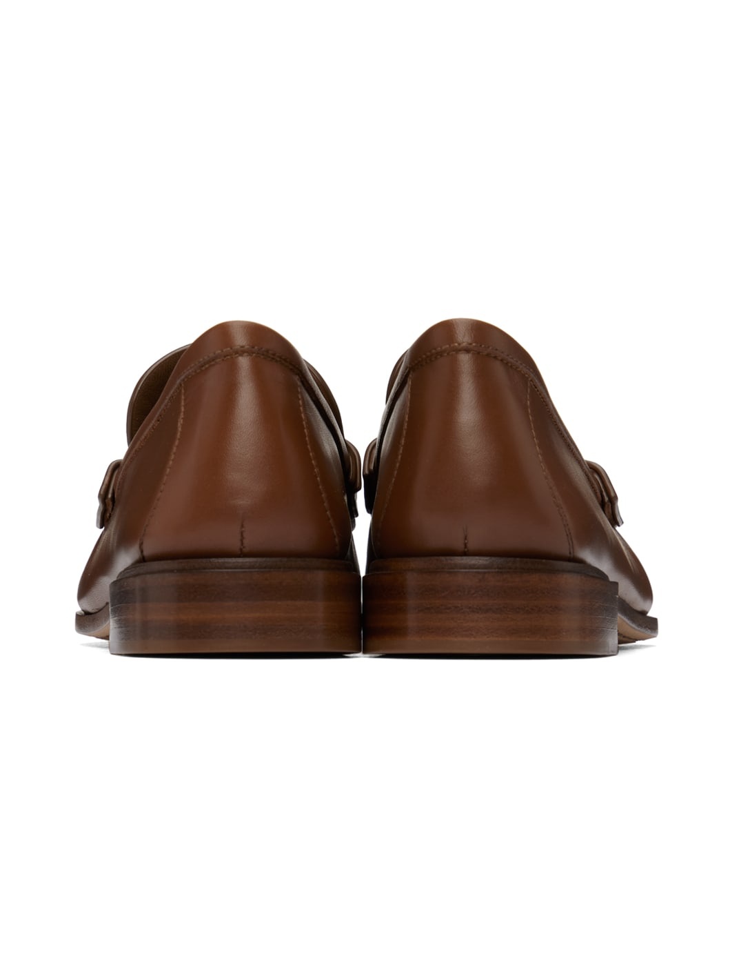 Tan Leather Loafers - 2
