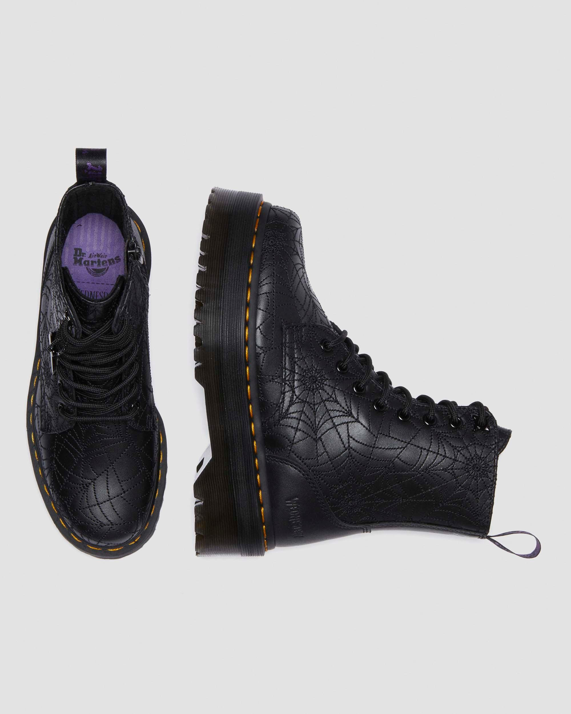 Jadon Wednesday Leather Platform Boots - 6