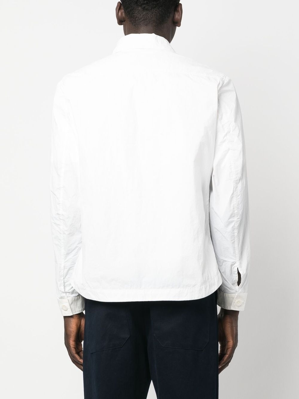 pocket zip-up shirt jacket - 4