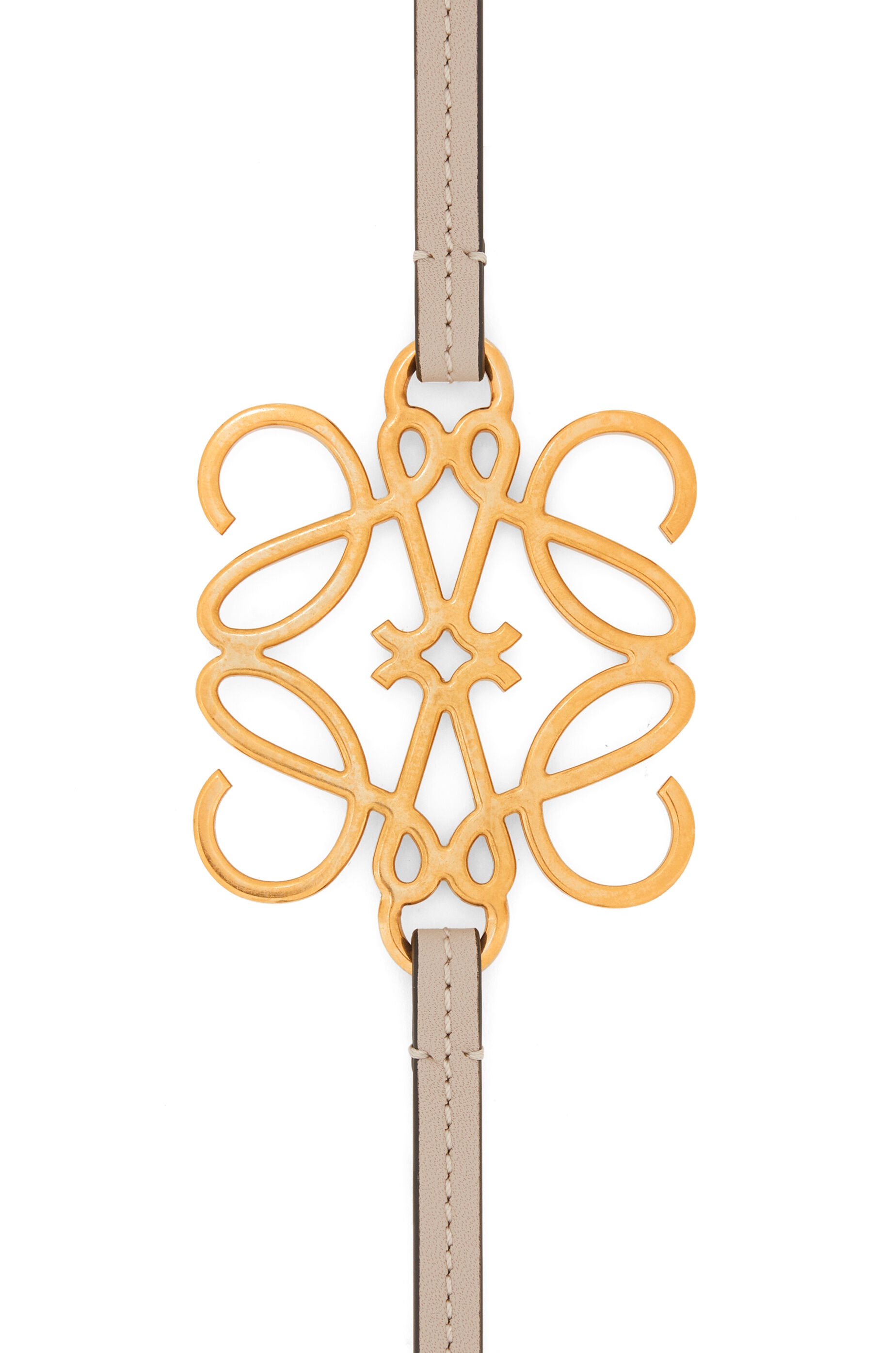 Anagram belt in classic calfskin and brass - 2