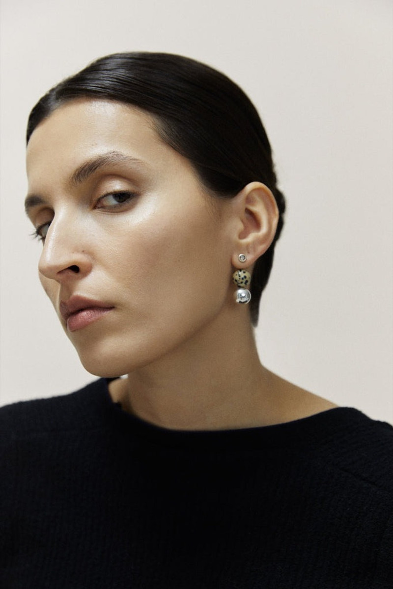 Liffner MARBLE & SPHERE EARRINGS SILVER outlook