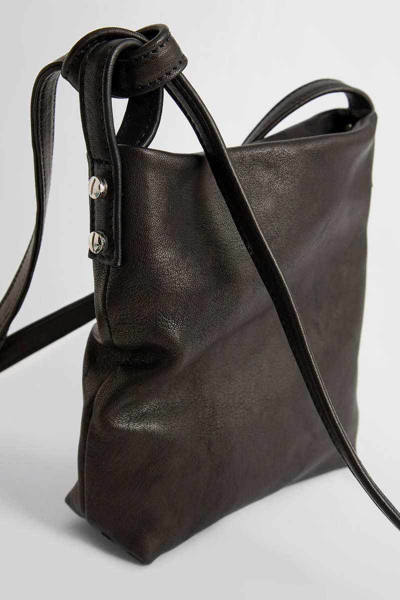 ANN DEMEULEMEESTER UNISEX BLACK SHOULDER BAGS 4