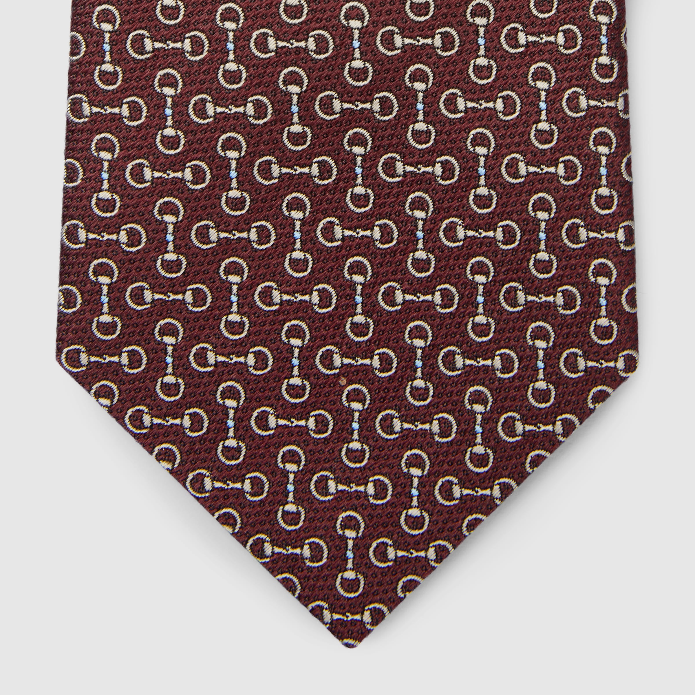 Horsebit silk jacquard tie - 4