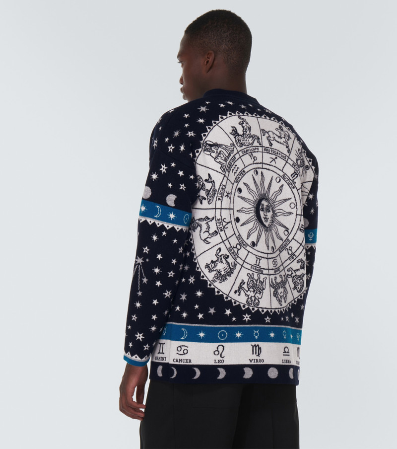 Astrology Wheel wool-blend cardigan 4