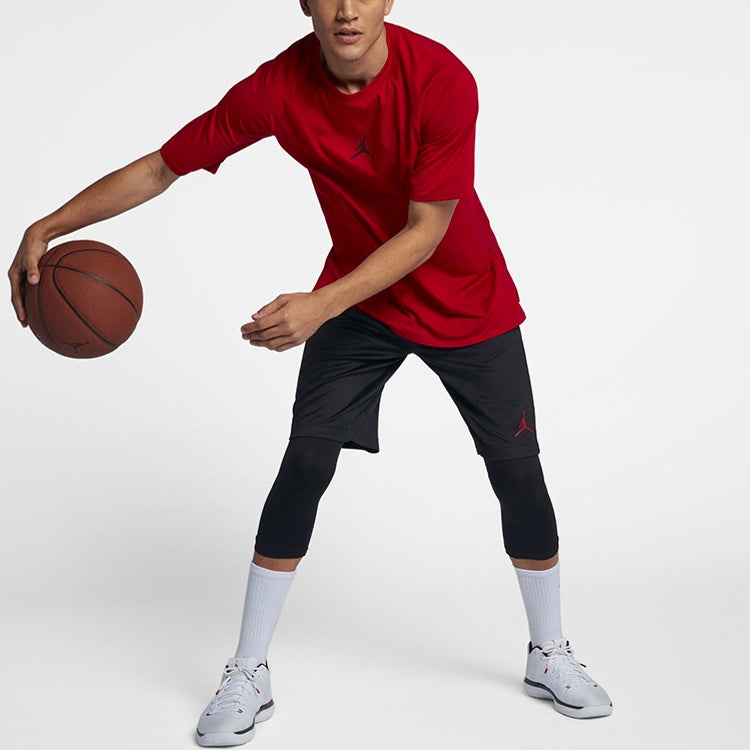 Air Jordan Rise Alphabet Logo Loose Quick Dry Basketball Sports Shorts Black 888377-010 - 4
