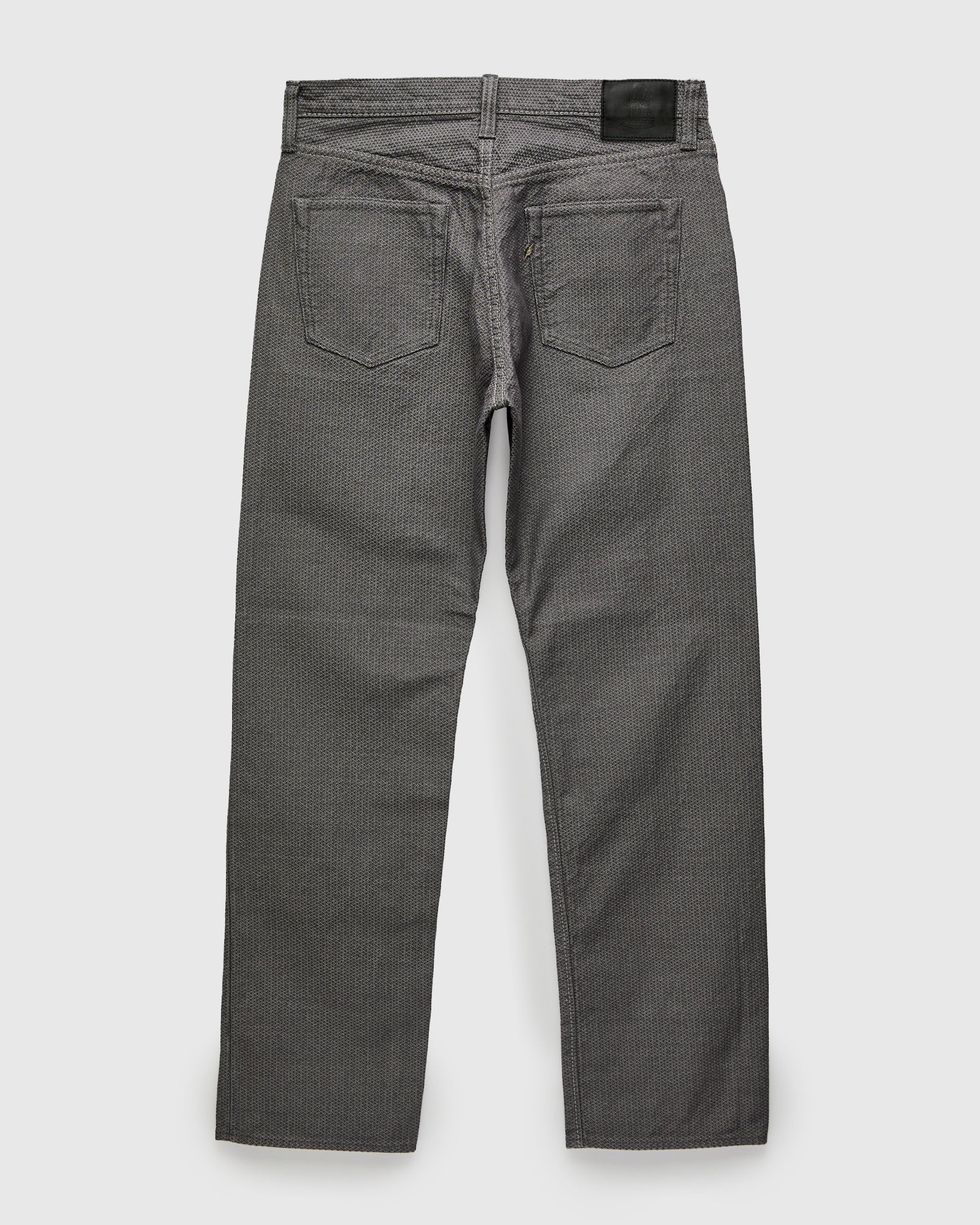 1178-GRY Gray x Black Sashiko Denim - Regular Straight Fit - 2