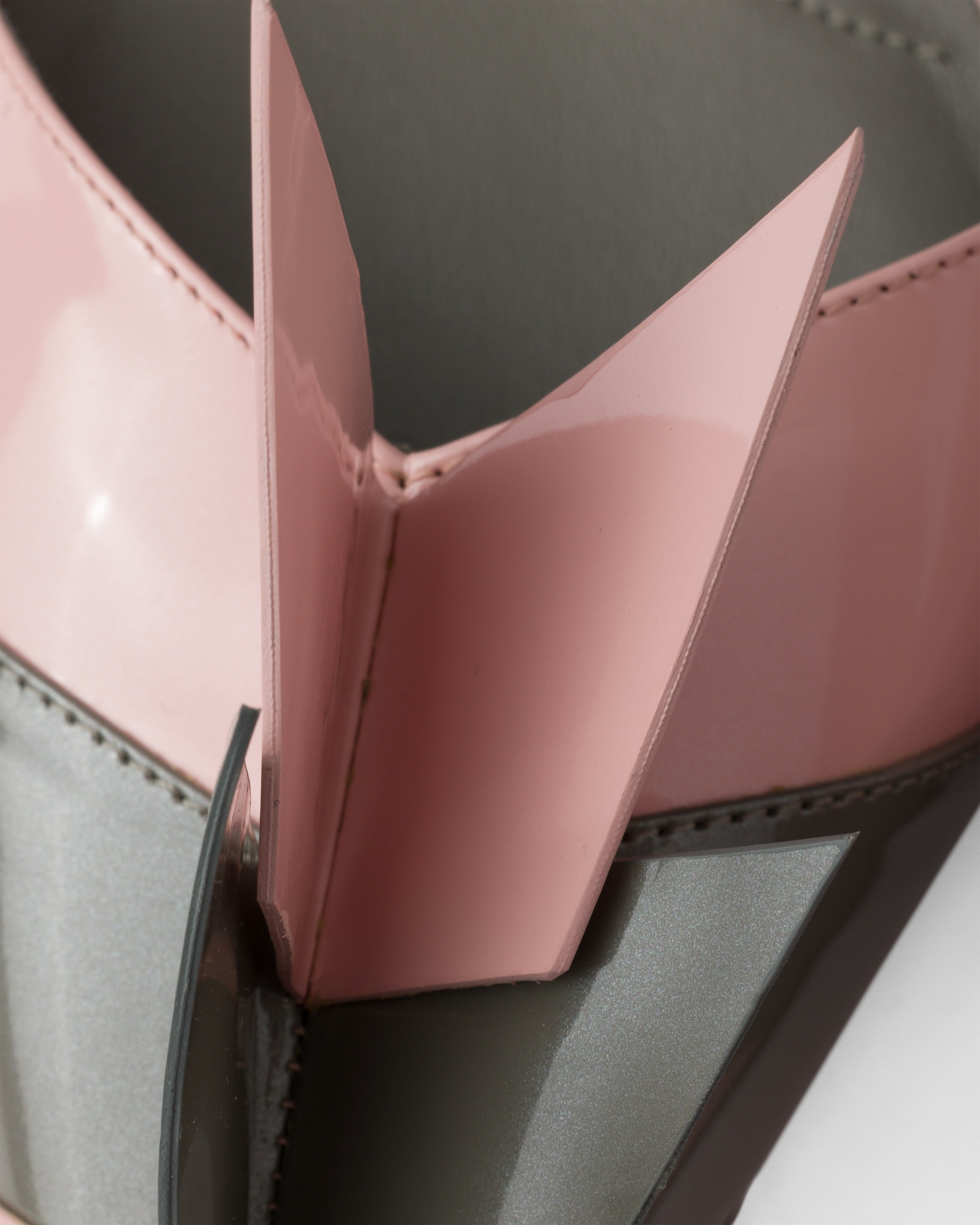 Two-tone patent leather D'Orsay pumps - 6
