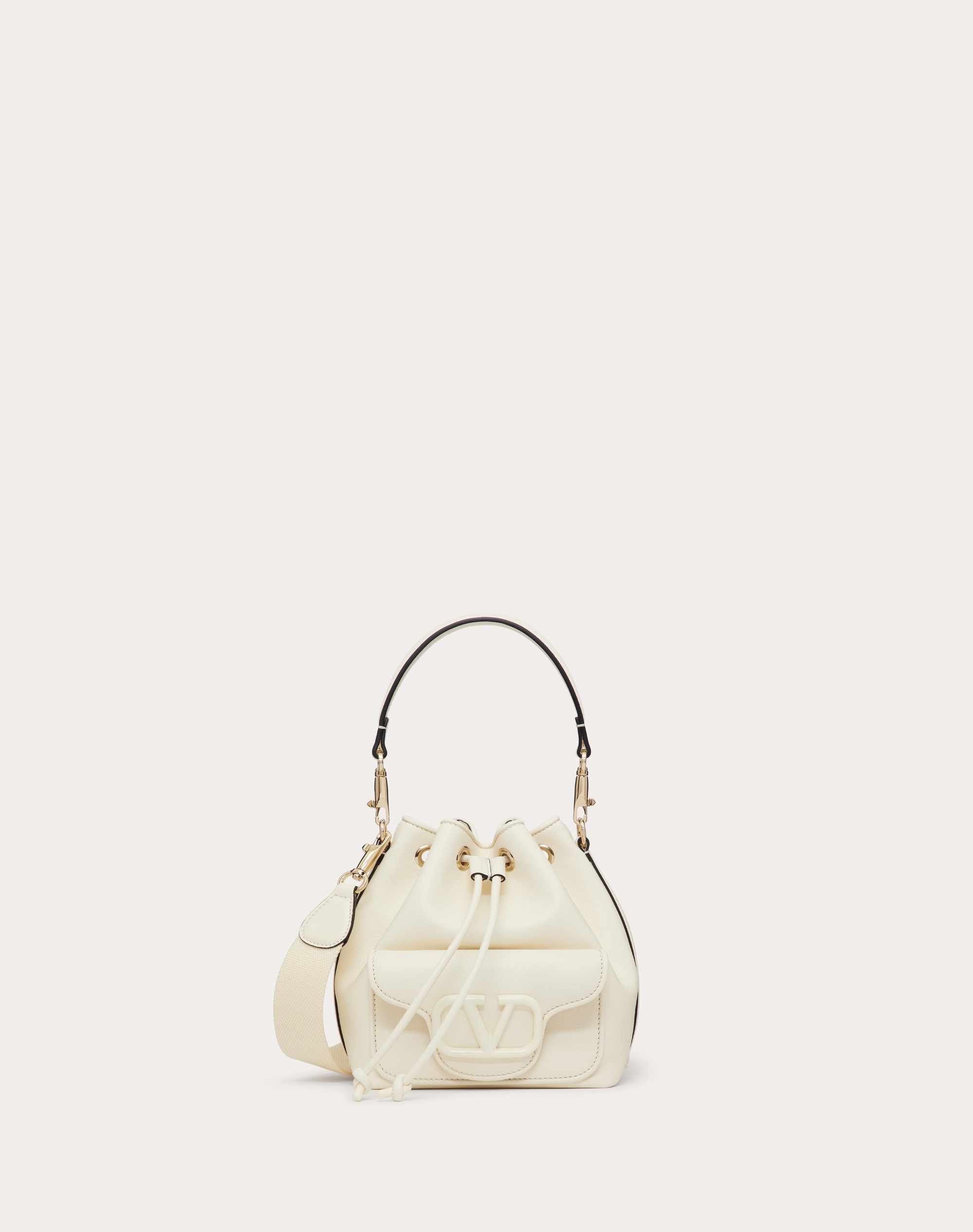 VALENTINO GARAVANI LOCÒ CALFSKIN BUCKET BAG - 1