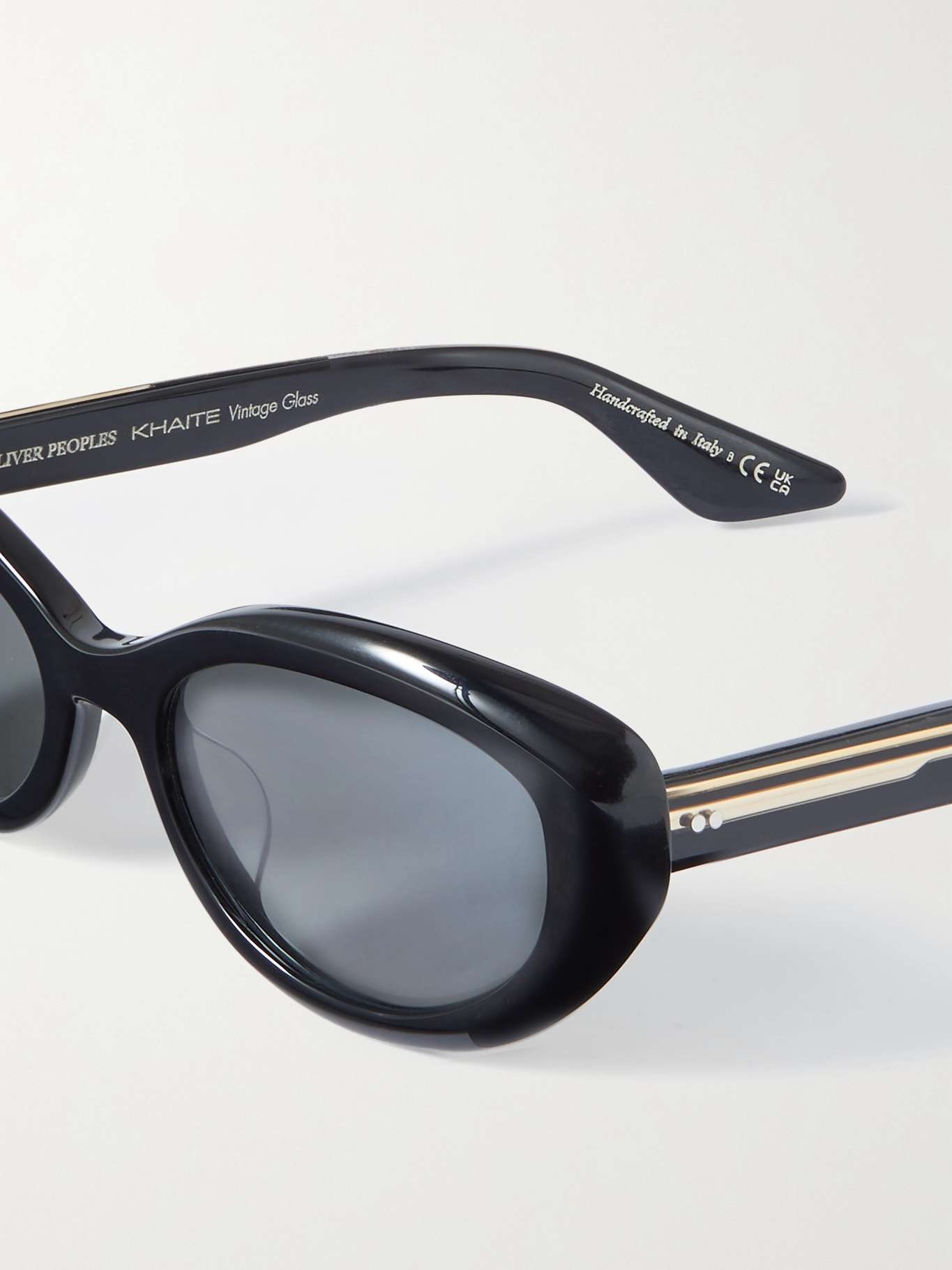 + Khaite 1969 oval-frame acetate sunglasses - 4