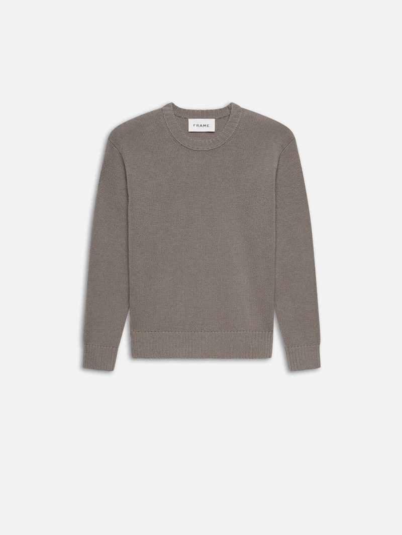 Wool Cashmere Textured Sweater in Anthracite 1