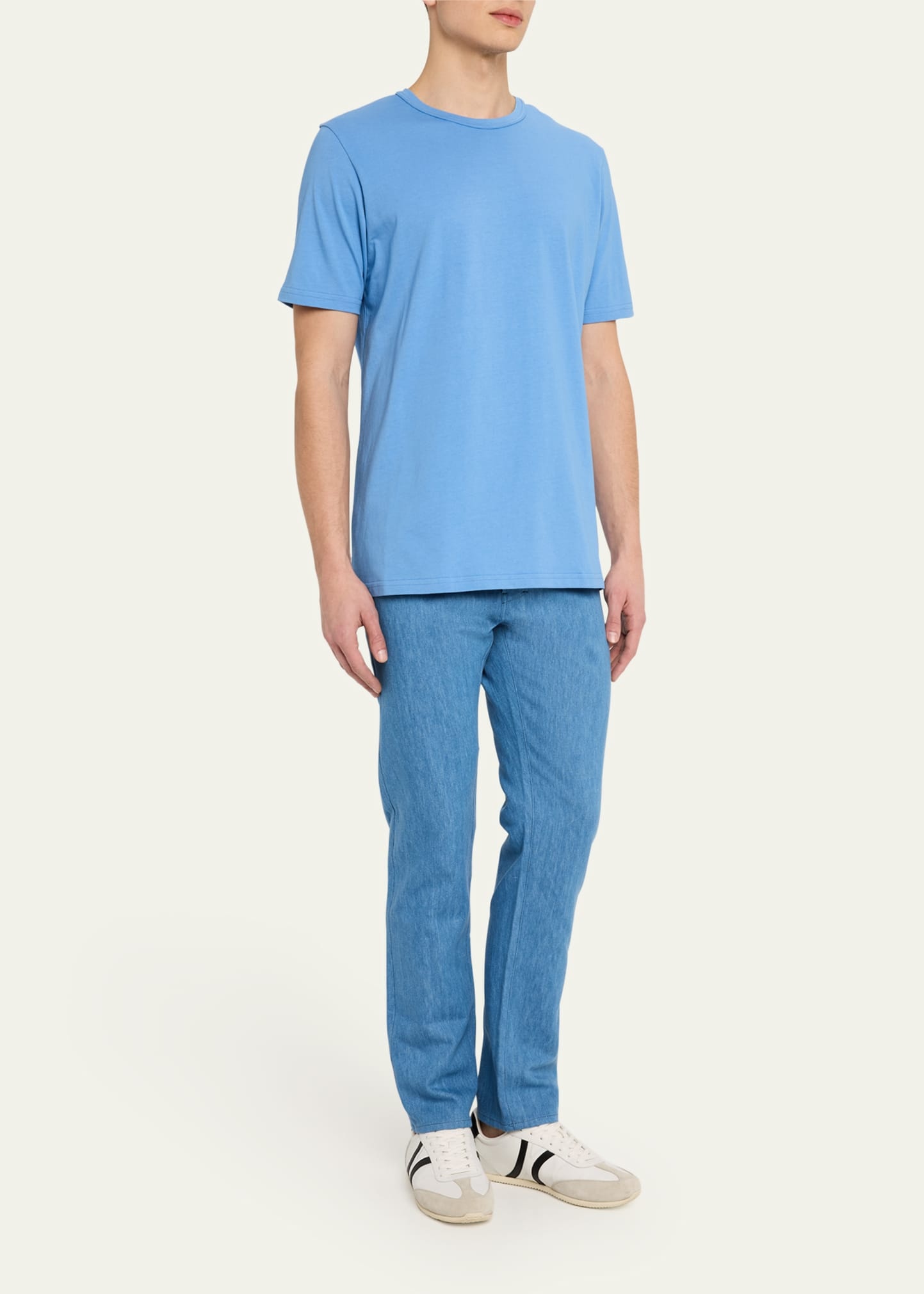 Men's Anthony Cotton-Linen Denim Pants - 2
