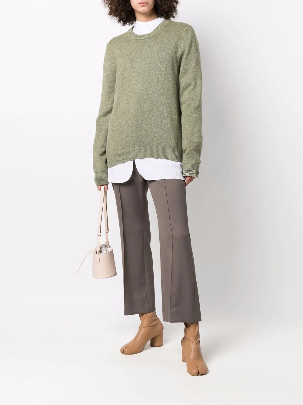 round neck knit jumper - 2