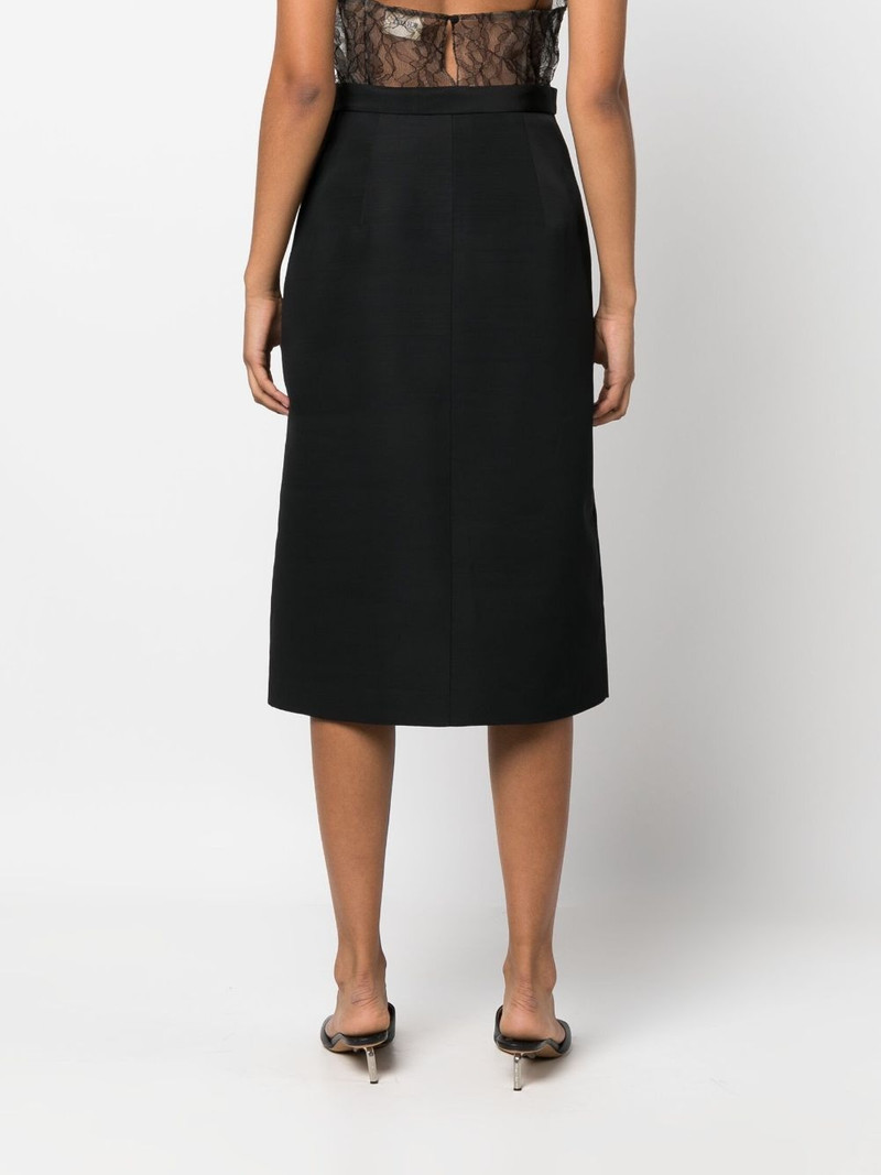 slit-detail straight skirt 4