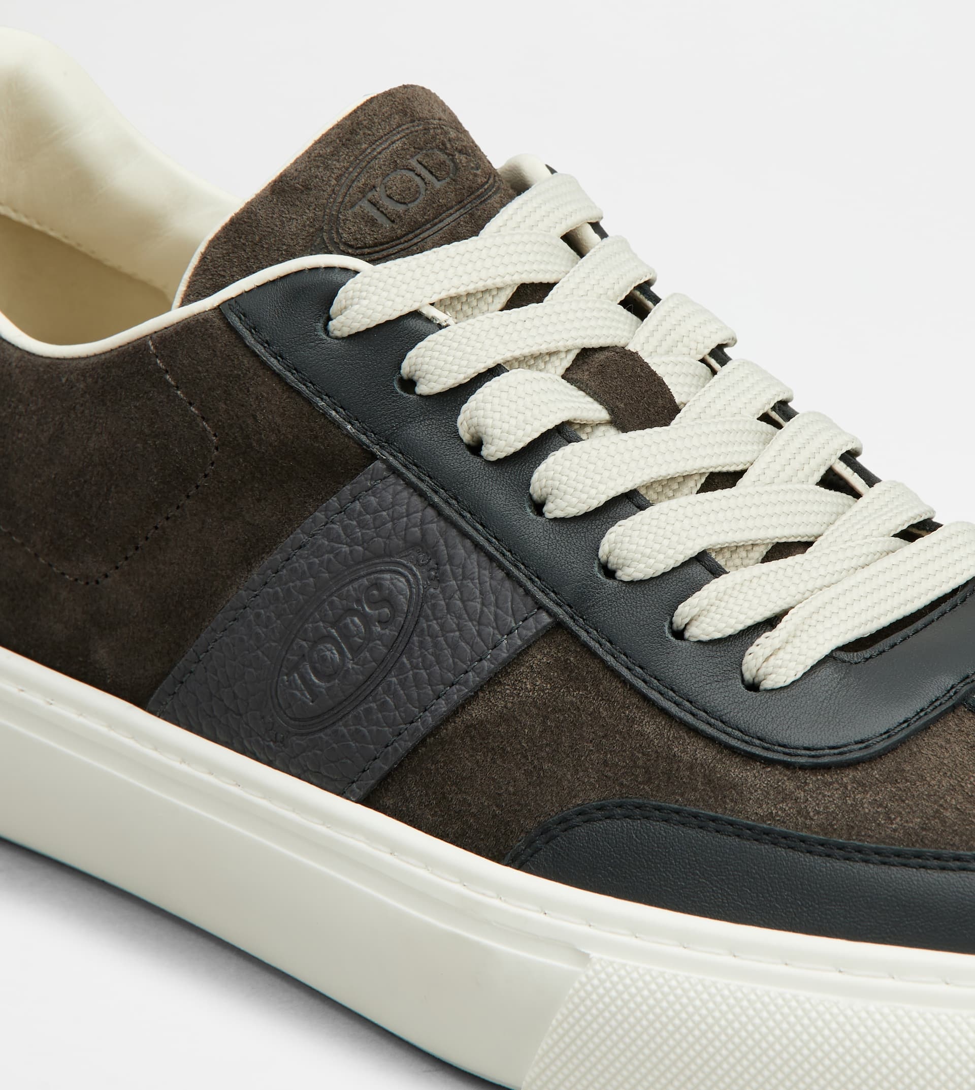 TOD'S SNEAKERS IN SUEDE - GREY, BROWN - 5