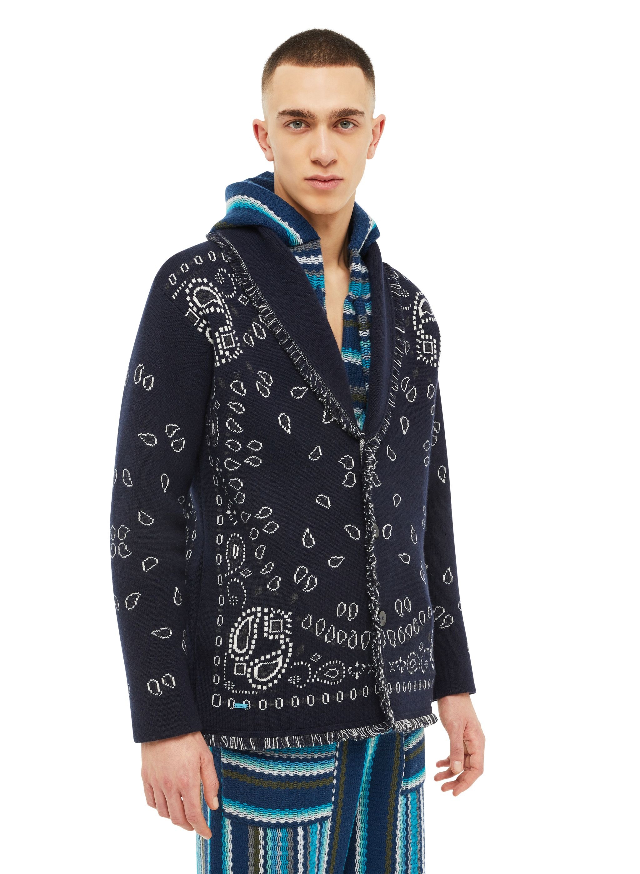 Bandana Jacquard Cardigan - 7