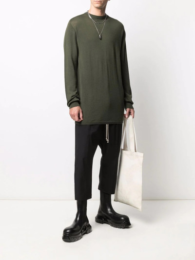 Rick Owens oversized round neck jumper outlook