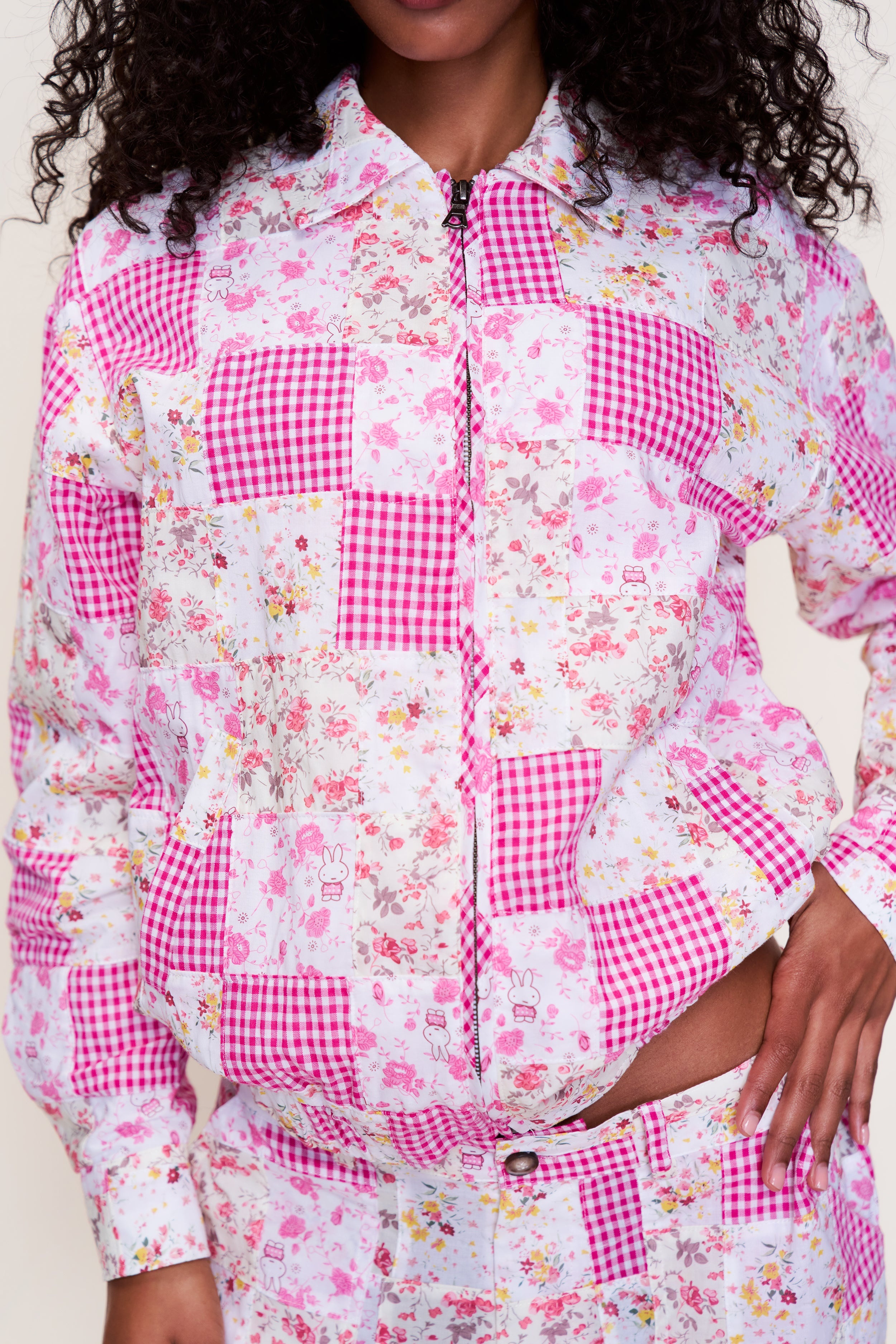 ADRIAN PATCHWORK BOMBER - 5