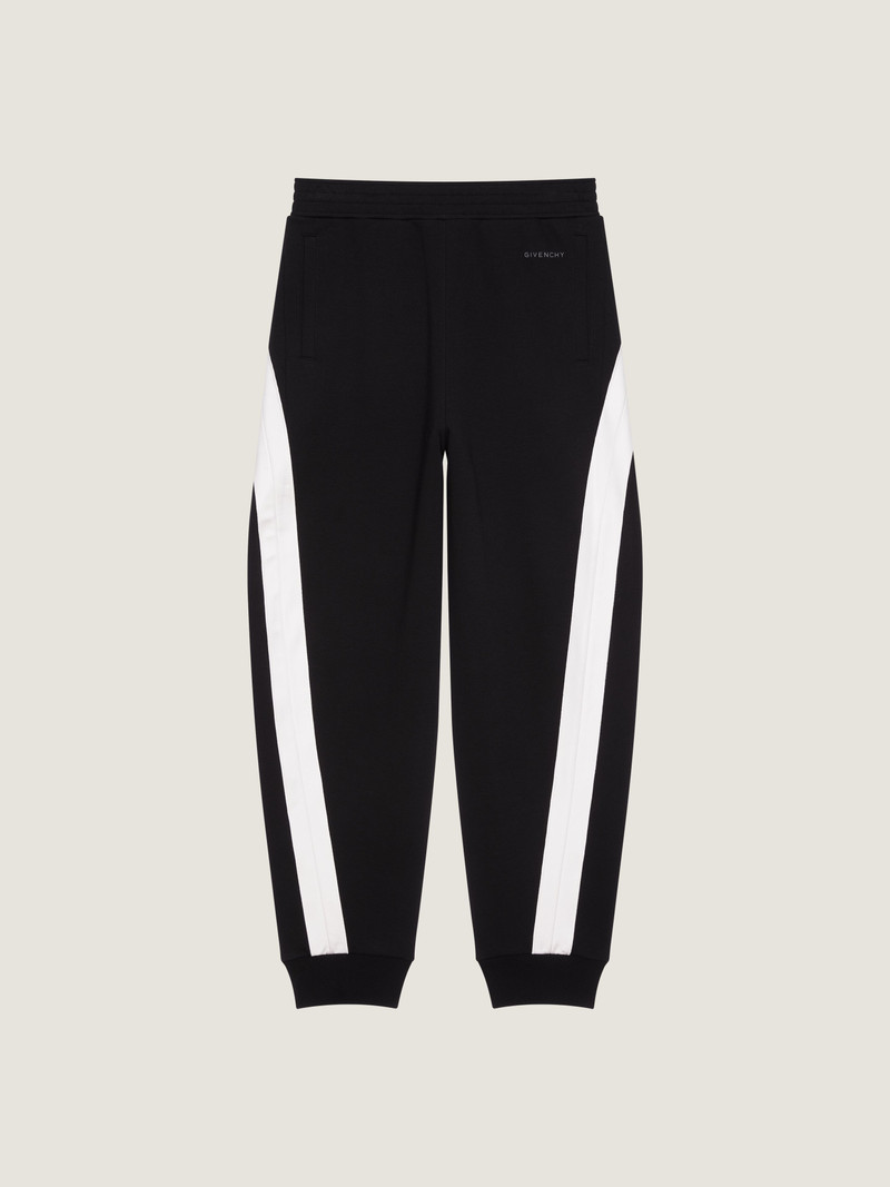 JOGGERS IN SCUBA WITH SATIN COUTURE DETAIL 1